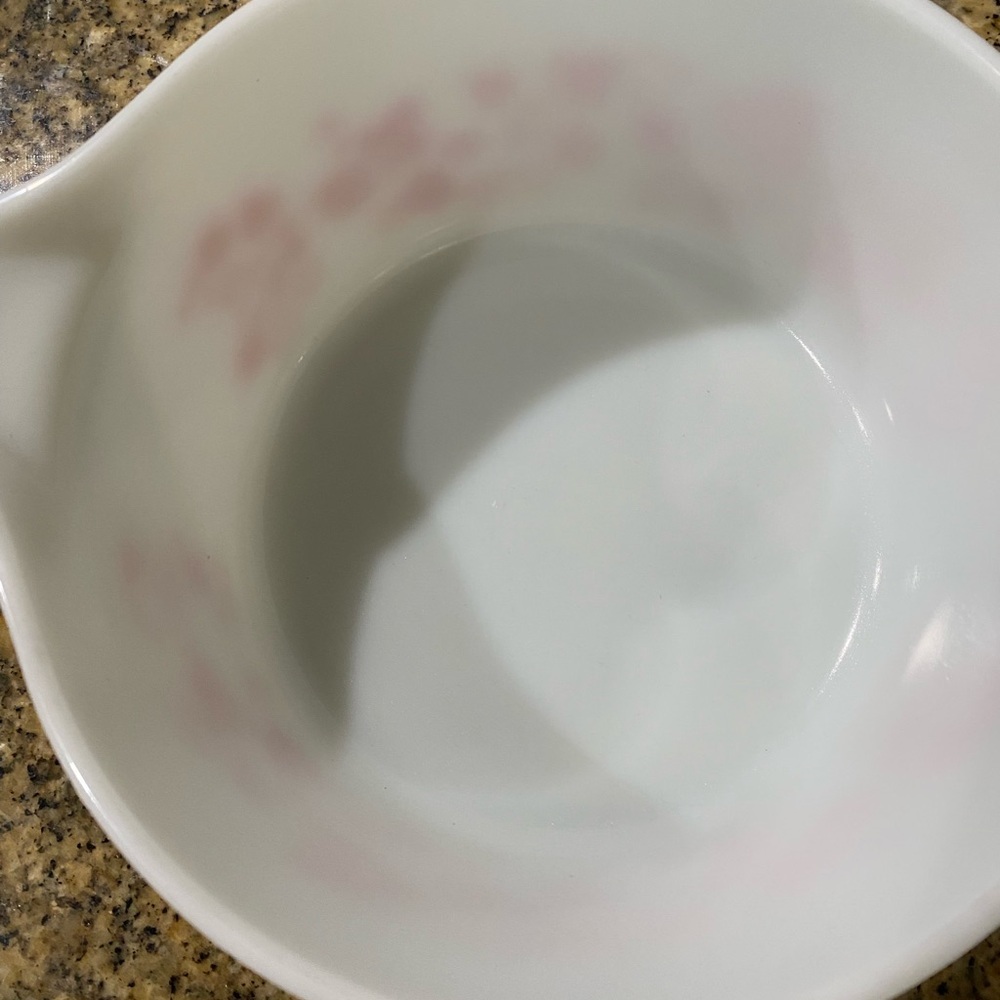 SOLD! PYREX GOOSEBERRY CASSEROLE DISH BOWL 474-B 11/2 QT PINK & WHITE NO LID - Picture 7 of 10